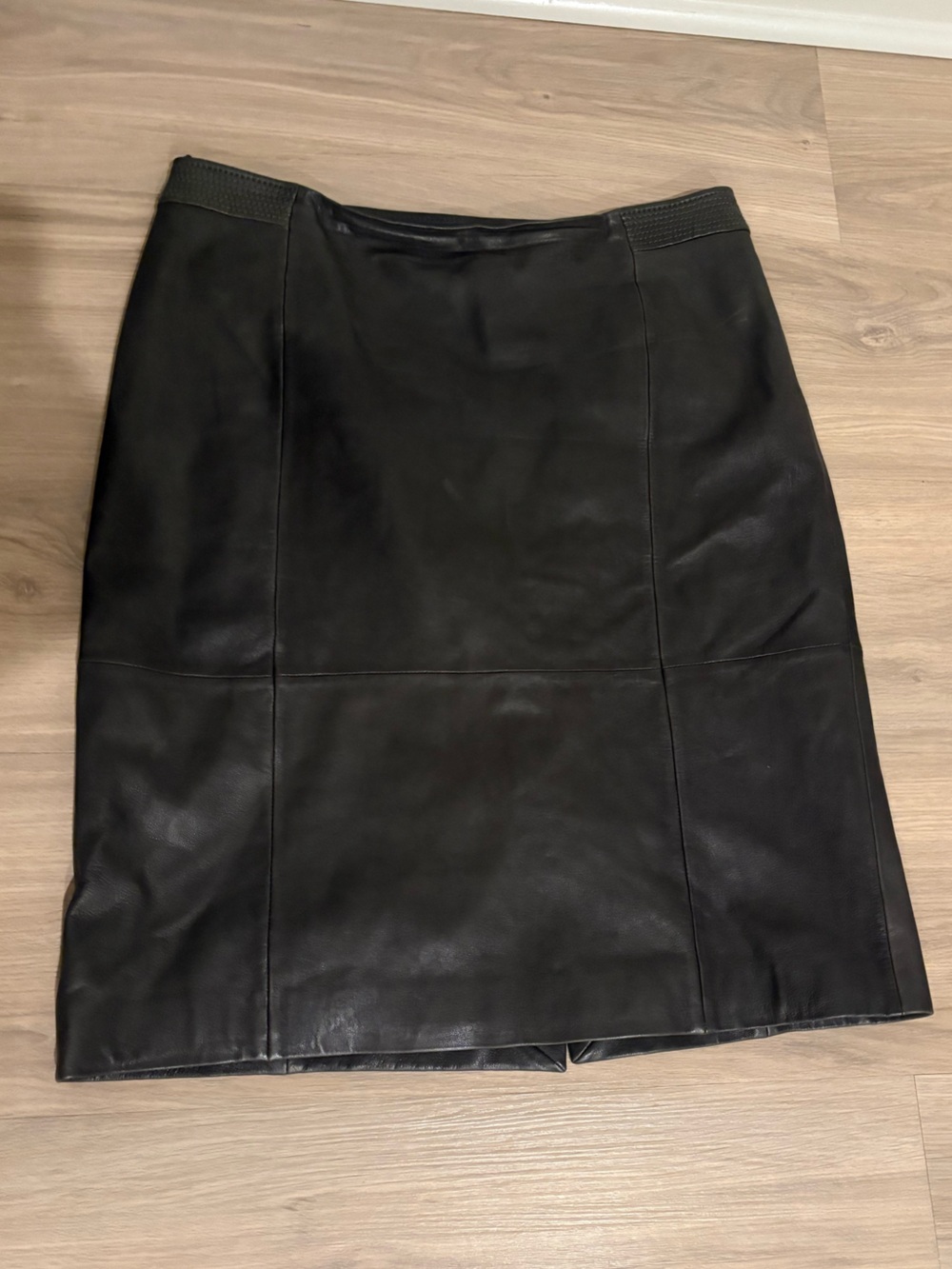 Hugo Boss Brown Leather Skirt